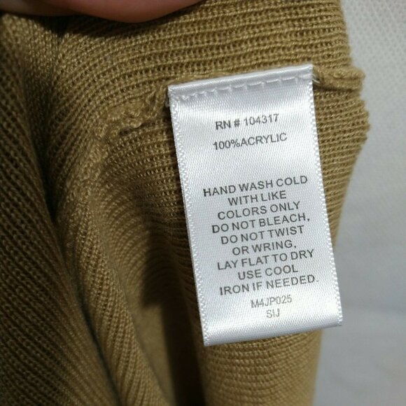 Derek Heart Sweater Knit Top Layered Sleeve Women Size L Brown 3/4 Sleeve - Picture 6 of 7